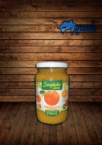 Mermelada Naranja Singluko Stevia, Yeruti. Pack X 6. 454g