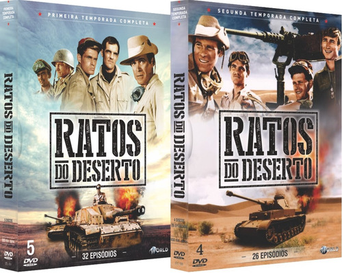Dvd Ratos Do Deserto - Serie Completa 9 Discos, 58 Episodios