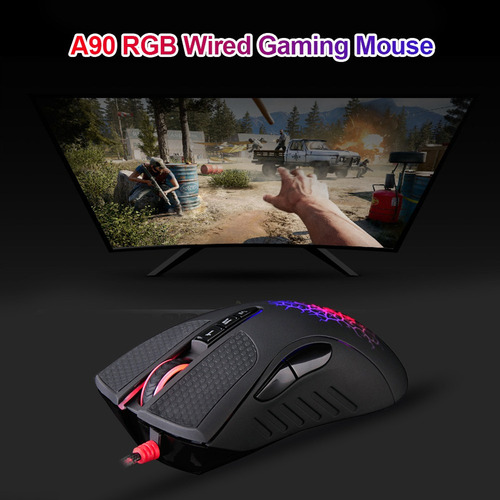 Ratón Para Juegos Con Cable Usb A90 De 4000 Dpi, Colorful Ga