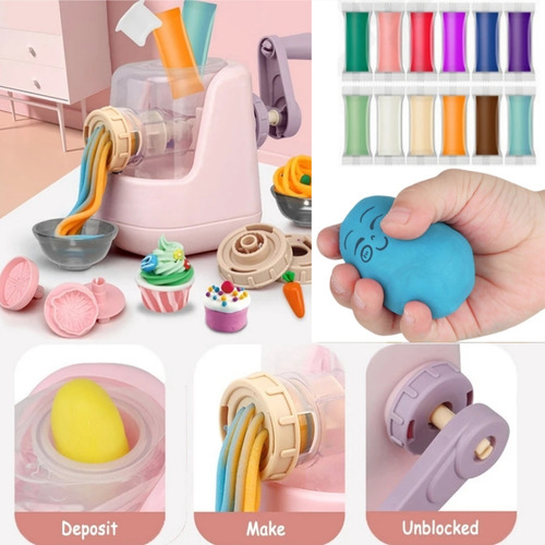 Máquina De Fideos Para Niños, Molde De Plastilina, Juguetes