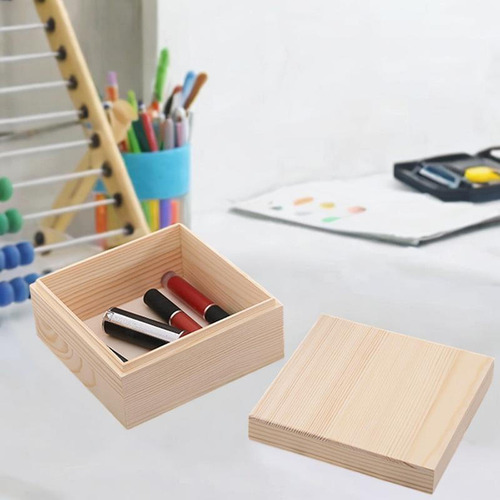 Caja De Almacenamiento De Madera Joya De Joya Portátil De L