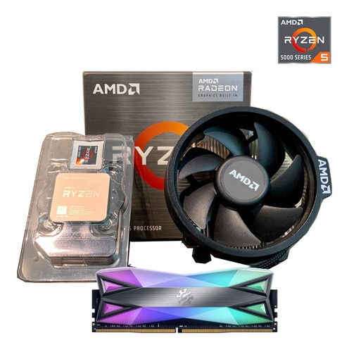 Imagen 2 de 5 de Kit Gamer Ryzen 5 5600g + Gigabyte B450m + Ram Ddr4 8gb
