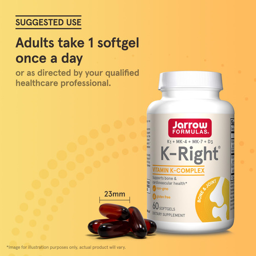 Jarrow Formulas K-right Complejo Vitamina K 60 Cápsulas