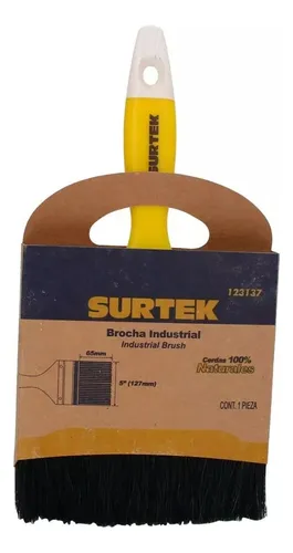 Brocha De Cerdas Con Mango Plástico Industrial 5 Surtek