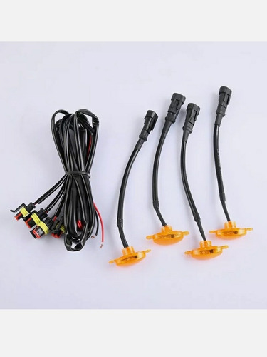 Jeep Renegade Luces Led Para Parrilla 4 Unidades Naranja