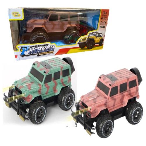 Auto A Radio Control Remoto Camioneta 4x4 Color Verde claro