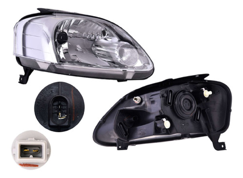 Par Faros Vw Lupo Manual Un As 2004 2005 2006 2007 Depo