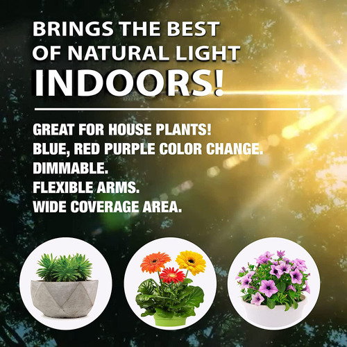 Lampara Led Para Plantas Matas De Cultivo En Interiores Color De La Luz Ultravioleta