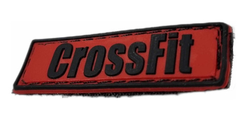 Imagen 1 de 3 de Parches Pvc Crossfit Negro & Fitness Con Velcro