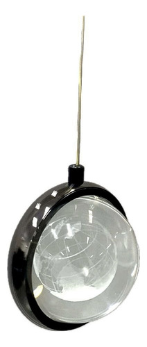 Lustre Teto Luminária Pendente Globo Terrestre Planeta Preto 110v/220v