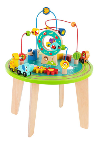 Mesa De Actividades De Madera Para Niños Educativa Didactica