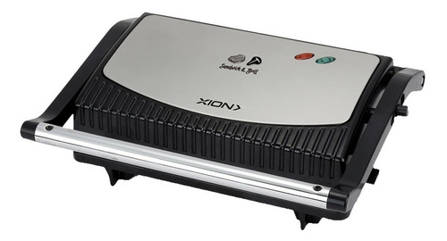 Imagen 1 de 1 de Sandwichera Grill Xion 750w Placas Antiadherentes Acero Inox