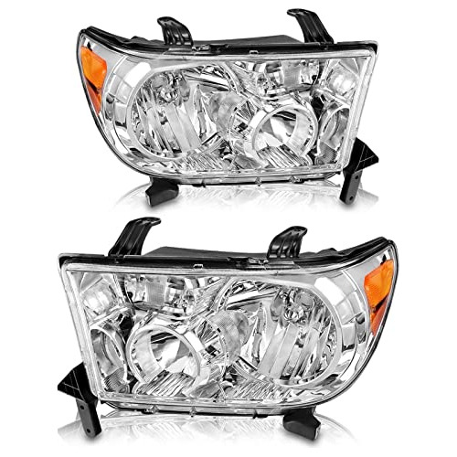 Conjunto De Faros Compatible Toyota Tundra 2007-2013 / ...