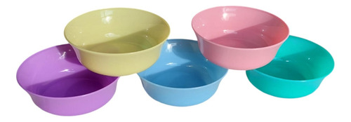 Kit De 70 Platito Hondo Tazon Colores Surtidos De 350ml  