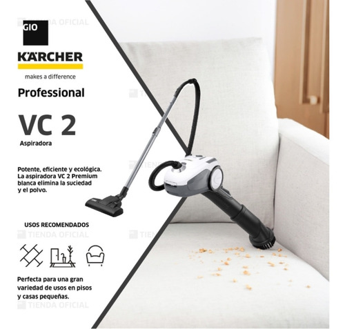 Imagen 8 de 8 de Aspiradora Karcher Compacta Vc 2 Premium Tiendaoficial