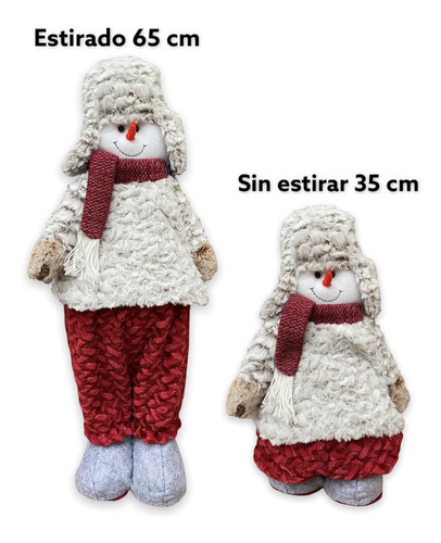 Muñecos Patilargos Patilarga Reno Ropa Surtida Blanca Roja