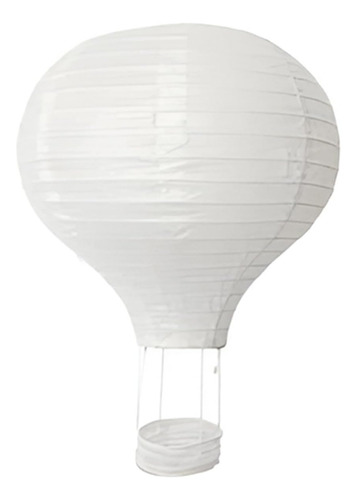 Juego De 8 Linternas De Papel Colgantes Blancas Para Globos