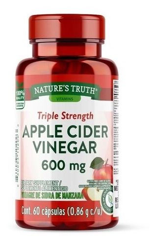 Vinagre De Manzana 600 Mg - Unidad a $1500