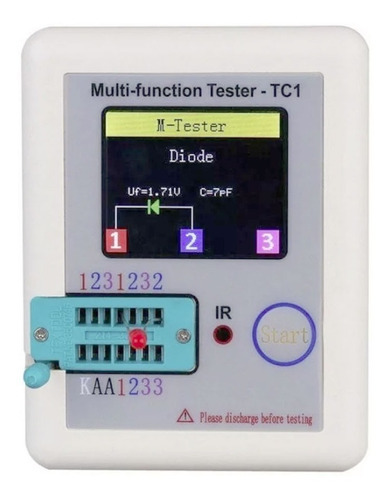 Tester De Componentes Lcr Tc1 - Capacitores Diodos Zener