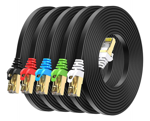 Cable Ethernet Cat8 Busohe, Paquete De 5 Pies, Multicolor...