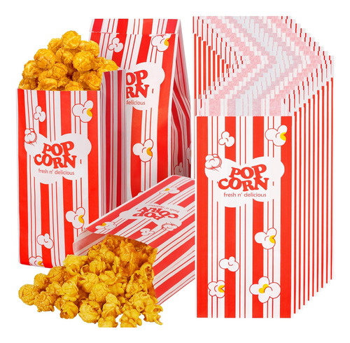Popcorn Bags, 500 Pieces 1 Oz Paper Popcorn Bags Individual 