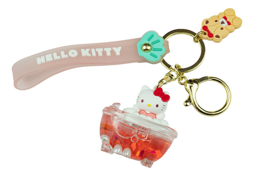 Llavero Original Hello Kitty Sanrio Linea Bañera