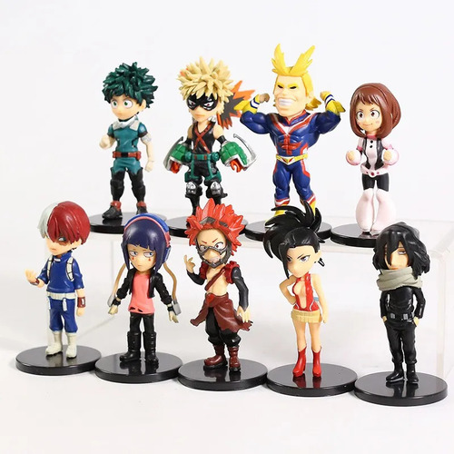 9 Unids/set Anime My Hero Academia Figura Modelo De Acción J