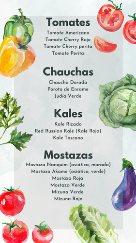 Imagen 8 de 8 de Semillas Huerta Y Aromáticas - A Elección - De Estación