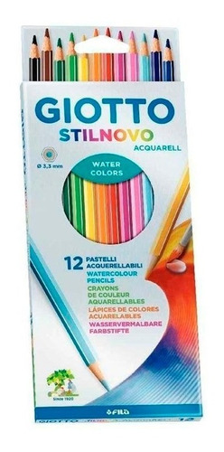 Lapices De Colores Giotto X12 Largos Acuarelables Planeta !