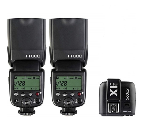 Godox Tt600 Speedlite Flash X2 + Transmisor X1t Nikon Canon