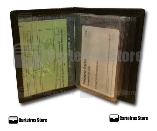 Carteira Em Couro Peixe (evangélico/dourado)