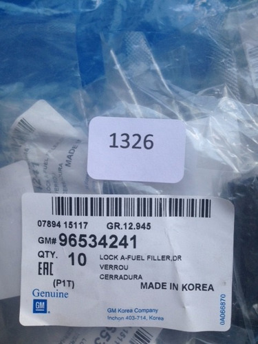 Impulsador Cerradura Tapa Gasolina Aveo - Gm Original