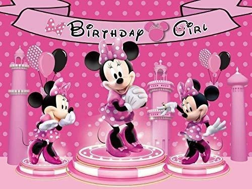 Fondo Fotográfico Fondo De Minnie Mouse, Fondo De Cumpleañ