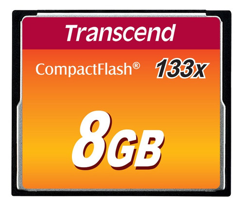 Tarjeta Compact Flash Cf 8 Gb Transcend 133x