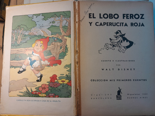 I6 El Lobo Feroz Y Caperucita Roja Walt Disney - Edit Molino (Usado)