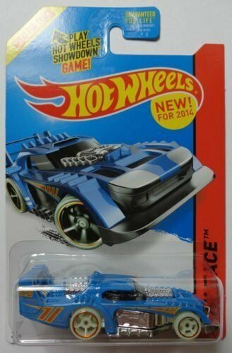 Hot Wheels Glow Wheels  Hw Race Two Timer 190/250, Blue