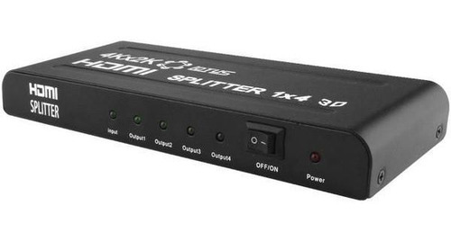 Imagem 4 de 7 de Splitter Divisor Hdmi 1 Entrada 4 Saídas Full Hd 3d Lotus
