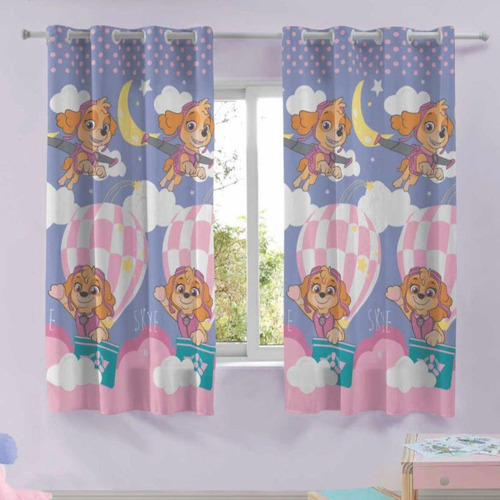 Cortinas Para Quarto Infantil Menino E Menina Personagens Cor Branco