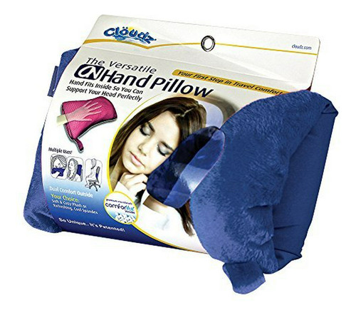 Visit The Cloudz Store On Hand Microbead Pillow - Blue