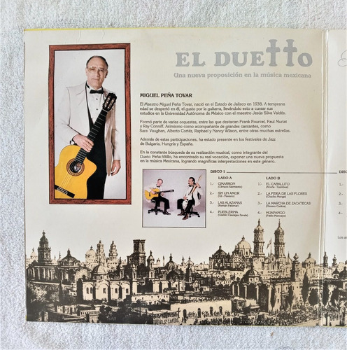 Miguel Peña Tovar Y Victor Ruiz Vitillo Lp Guitarra Bajo (Usado)