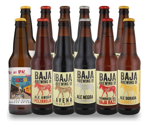 Cerveza Artesanal Baja Brewing Beerpack 12