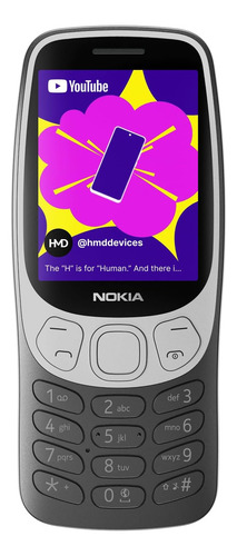 Teléfono Nokia 3210 | Dual Sim | Desbloqueado Gsm | Versión Internacional | Color Grunge Black |