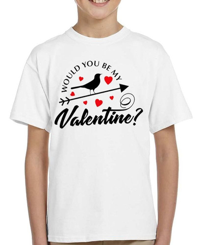 Remera De Niño Frase Would You Be My Love Flecha