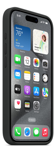 Apple - Funda Silicona Iphone 14 Pro Max Negro Lisa