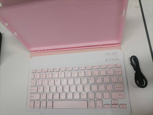 Teclado Con Carcasa Protectora Funda Bt Portátil Desmontable