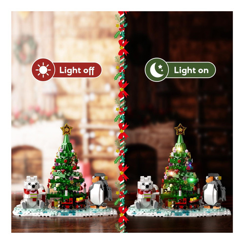Kit De Construcción De Árboles De Navidad, Bloque De De De Y