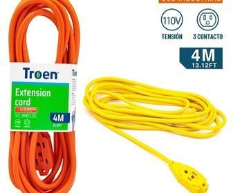 Extensión Electrica 4m Troen Mayor Y Detal 