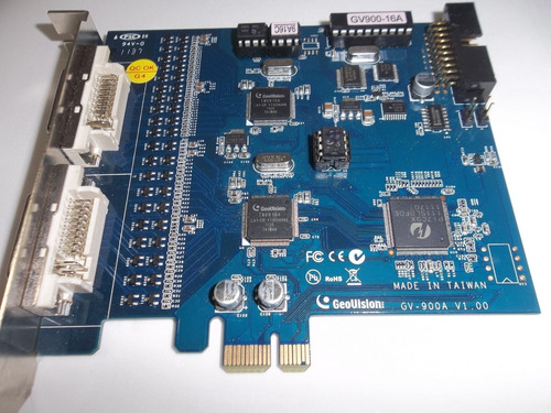 Placa De Captura De Vídeo Pcie Geovision Gv-900a (32 Canais)