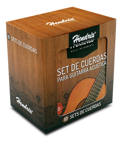 10 Set De Cuerdas Para Guitarra Acustica / 03-hx0036