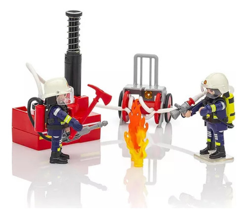Playmobil Bombeiros Com Bomba De Agua City Action Sunny